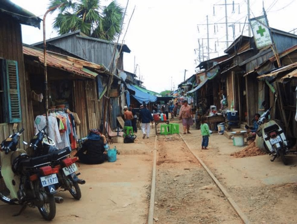 railway through town